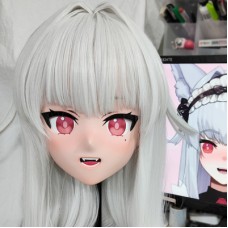 (GLA059)Customize Character'! Female/Girl Resin Full/Half Head With Lock Anime Cosplay Japanese Animego Kigurumi Mask